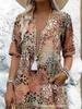 Women's V-neck Casual Summer Pocket Dress - New Print