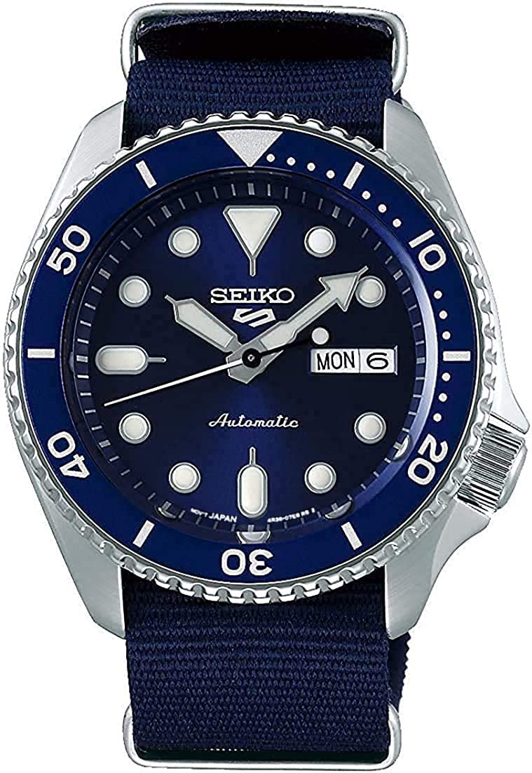 

SEIKO 5 Sports SKX Спортивний стиль Автоматичний Механічний Модель обмеженого розповсюдження Чоловічий годинник SEIKO FIVE SPORTS SRPD87 Синій синій