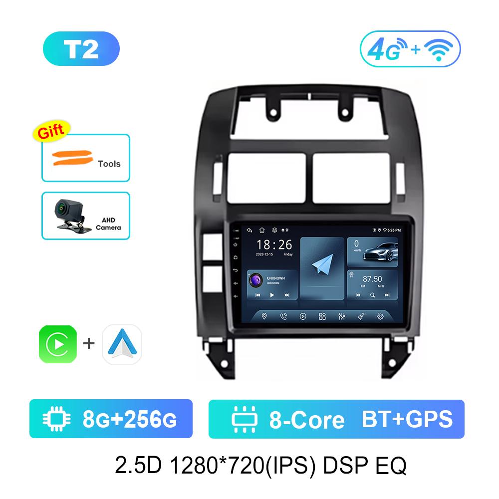 Android OS for Volkswagen VW Polo MK4 6Q 9N 9N3 2004 - 2009 GPS Navi Car Radio Video Multimedia Player WiFi Carplay Auto Tools