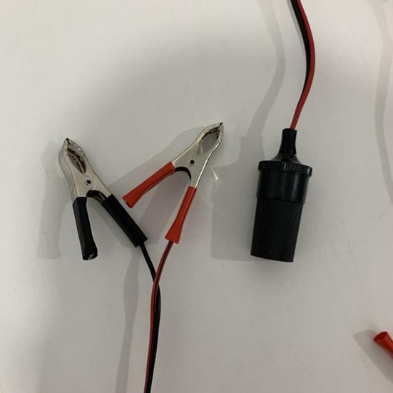 Yousheng 12V Car Charger Battery Terminal Clamp Clip Extension Cord Smoke Igniter Adapter Cable for Truck Trailer Motorcycle Outdoor Power Source