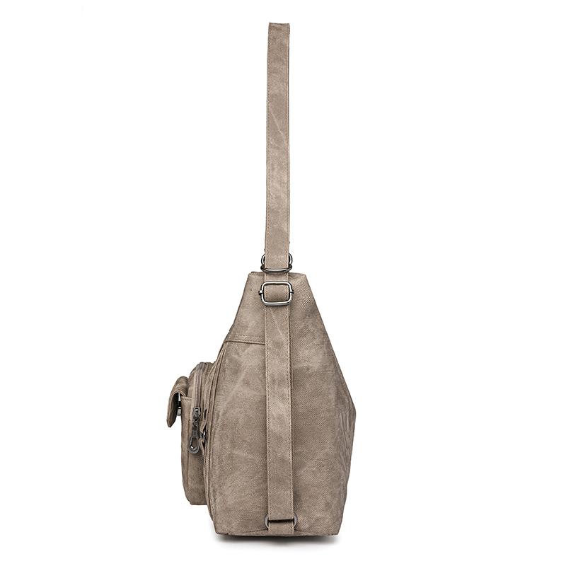 Fashionable Women's Handbag with Large Capacity Soft Leather  Simple Shoulder Bag Multiple Pockets Vintage Handbag Multi-functional Backpack