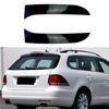 ABLZ-Car Glossy Black Rear Window Splitter Side Spoiler Wing Canard Cover Sticker Trim For VW Golf 6 MK6 Variant Wagon