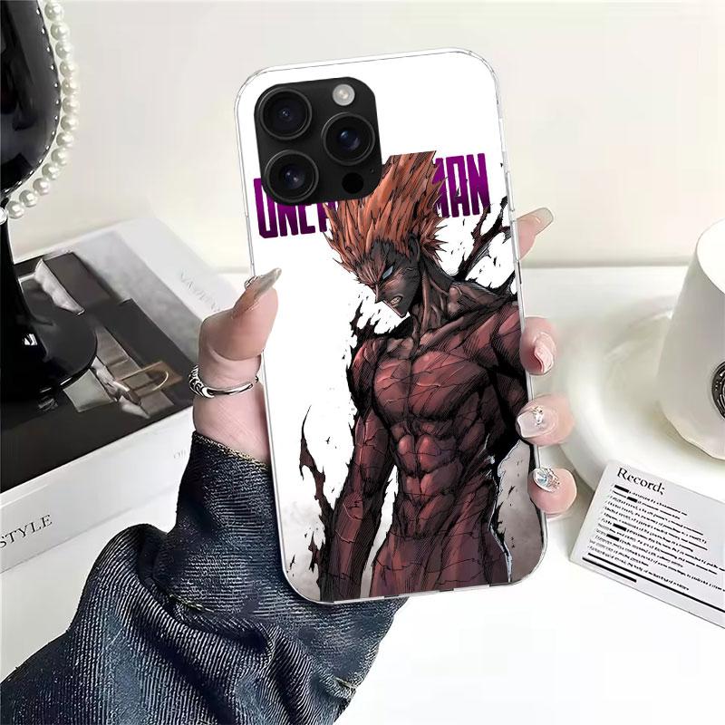 One P-Punch-Man Garou Soft Phone Case For IPhone 18 11 17 Air 16E 16 Pro Max 15 + 14 Plus 13 Mini 12 Apple 7 SE 8 Fundas Coque 11 1