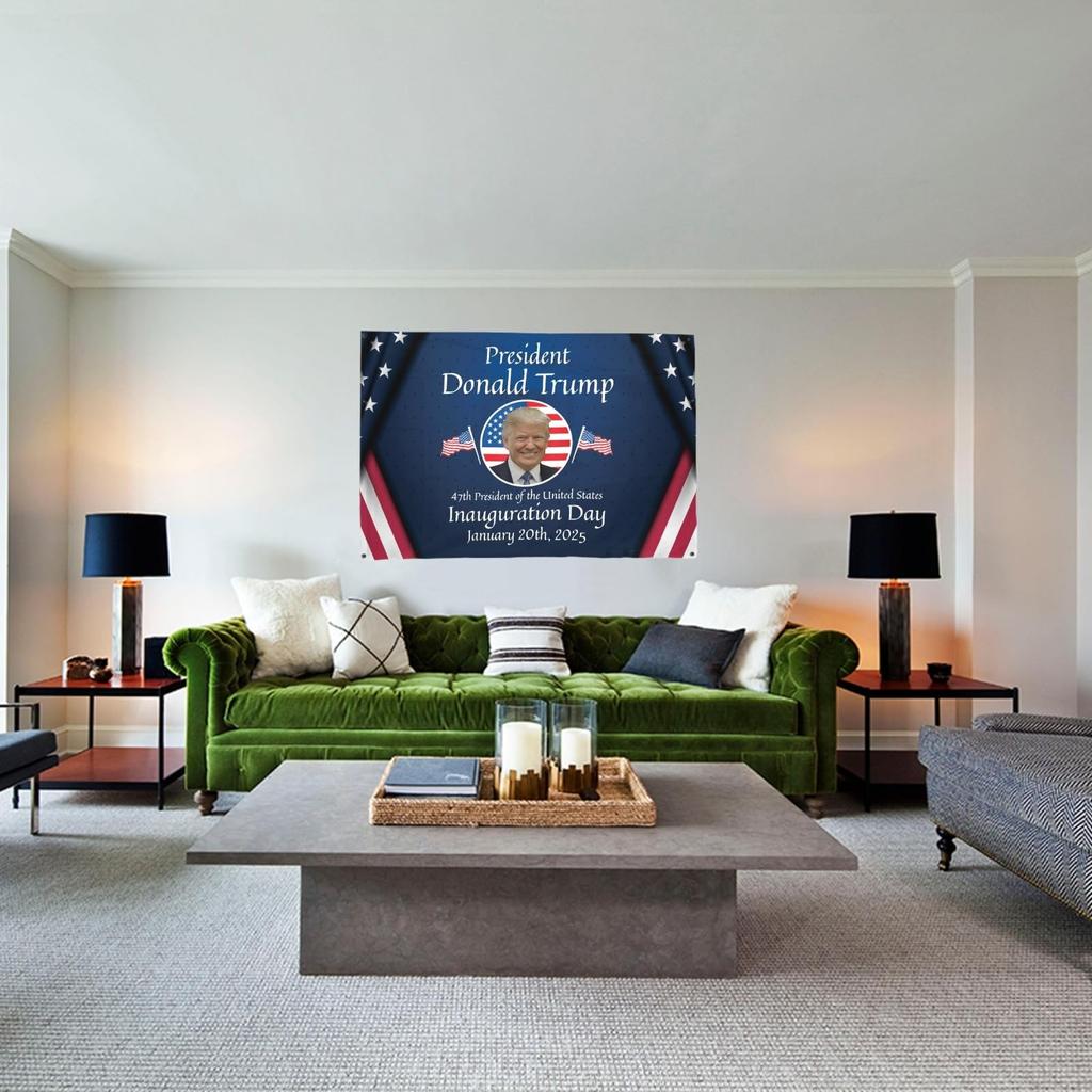 Dzień Inauguracji 47. Prezydenta Stanów Zjednoczonych Flaga 3x5 stóp Flaga Zewnętrzna Baner Zewnętrzny