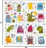 Tenda da Doccia Mostri Cartoni Animati Carini Decorazione Bagno Bambini Design Colorato Divertente Arte Giocosa Accessori Bagno Tessuto Impermeabile