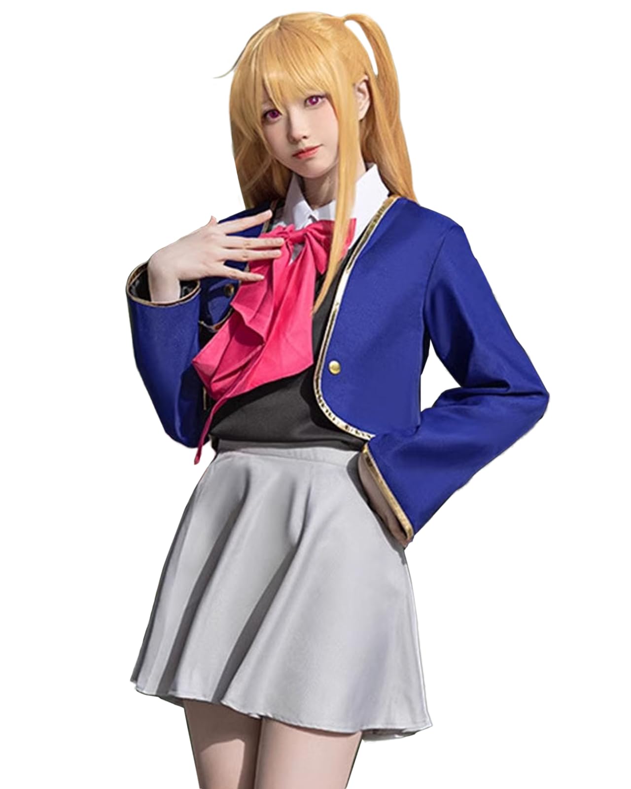 

[Milky Time] Косплей на Хосино Ай, Аква, Руби и Арима Кана из Oshi no Ko, Хэллоуин, Аниме-форма (С, Рубин)