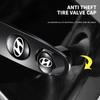 Car Key ring Suede Rope keychain Metal Wheel Tire Valve Caps For Hyundai Tucson IX35 I30 I20 Kona Coupe Veloster I40 Getz b1