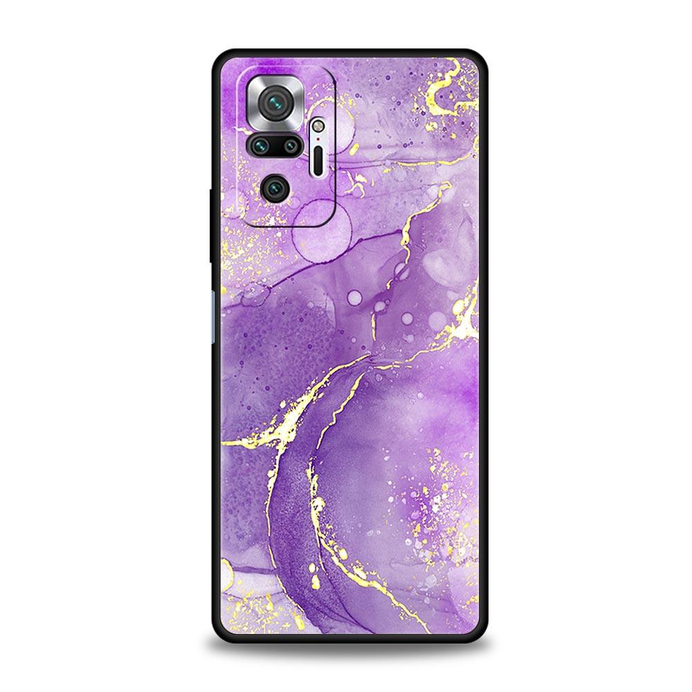 Vintage Marble Phone Case Cover for Redmi 14C 10C Note 15 14 13 12 10 11 K40 Pro Plus 5G Soft TPU Shockproof Shell Fundas Capas