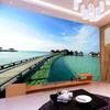 Seaside Landscape Wallpaper Modern Simple Living Room Bedroom Backdrop Wall Decor Photo Mural Mural