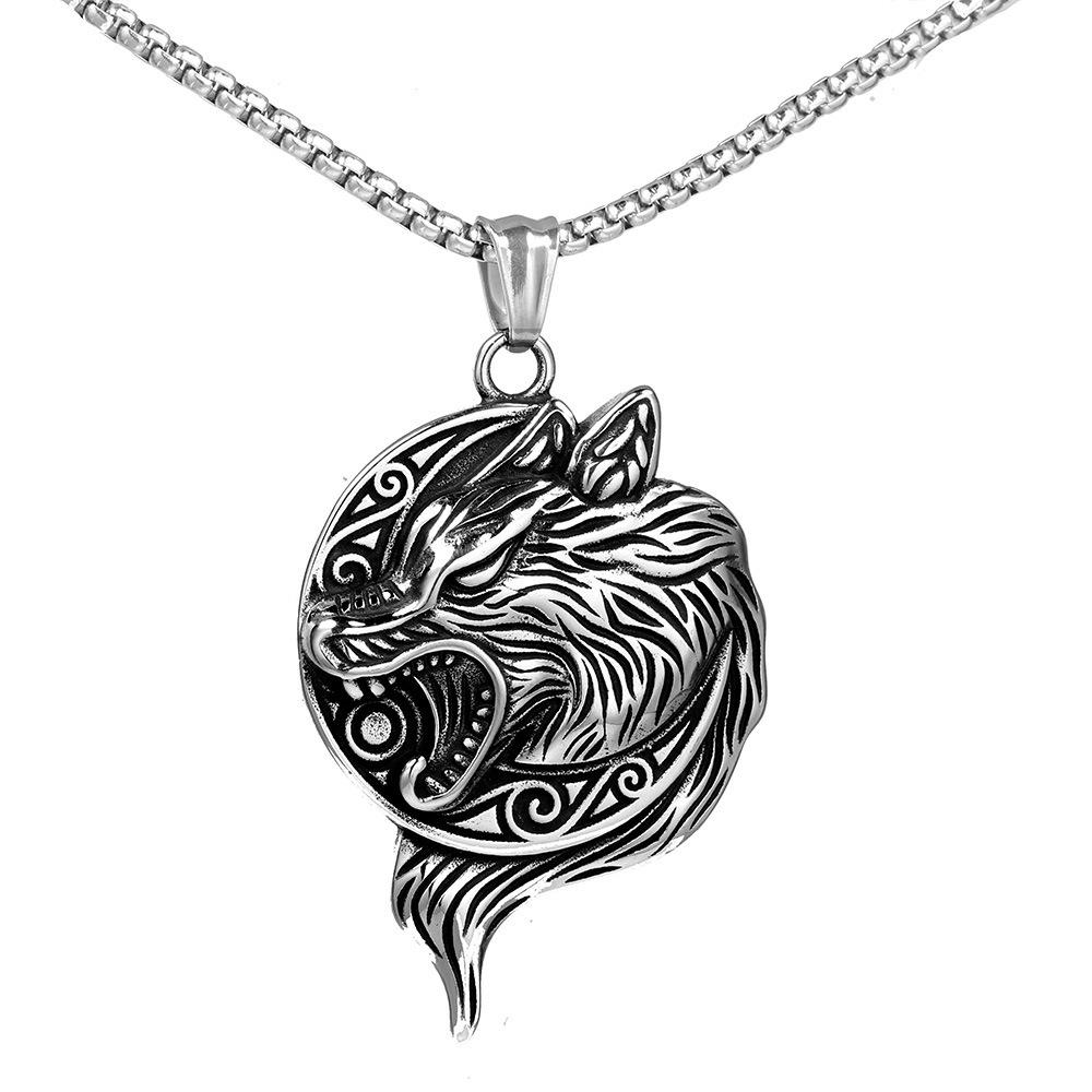 Flame Sun God Titanium Steel Necklace - Unisex Hip Hop Pendant