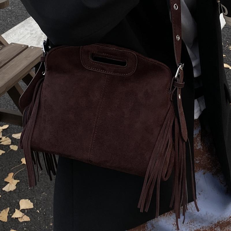 High Value Simple Popular Bag New Fashion Retro Shoulder Bag Large Capacity Women Messenger Fringed Bag