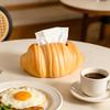 Realistic Croissant Shaped Tissue Box, with Precise Paper Exit Gaps, High-Quality Waterproof Durable Decorative Tissue Holder