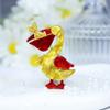 Blucome Handmade Arcylic Taking Umbrella Duck Brooches For Women Unisex Duck Animal Party Casual Brooch Safety Pin Kids Jewelry