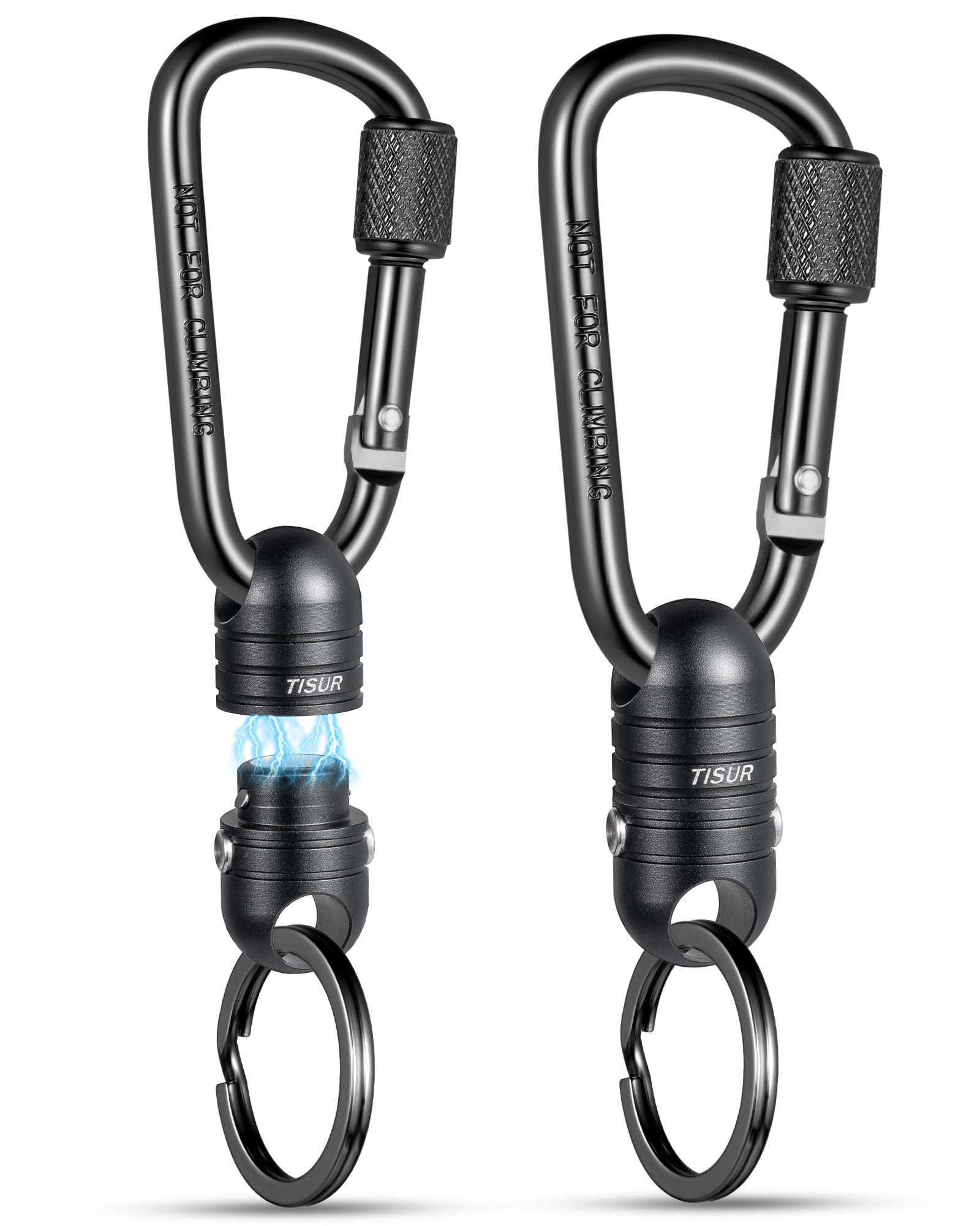 

TISUR Магнитный релизер для рыбалки с фиксацией емкости Сильный Быстрый Магнитный Подвесной Малый Карабин от падения в комплекте Карабин [Вес 20 кг] Функция,