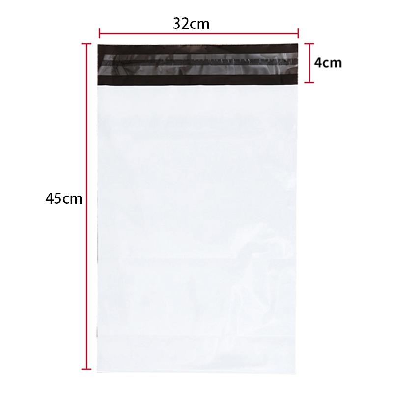 MX-060 100Pcs 32x45cm+4cm Mailing Postal Bags 11C Self-Seal Closure PE+PO Mailers Envelopes