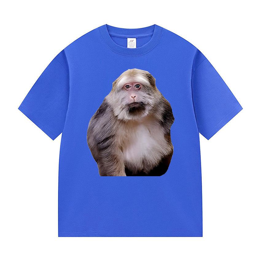 Xing Xing The Monkey Funny Meme T Shirts Men Clothing Fashion Cotton Short Sleeve T-shirt Unisex Retro Harajuku Oversized Tshirt