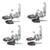 Letter Box Cam Cylinder Locks Zinc Alloy Drawer Locks with 2 Keys Cabinet Lock Security Furniture Locks Multi-size