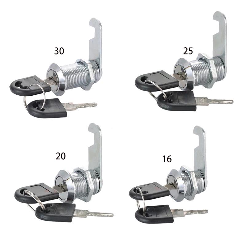 Letter Box Cam Cylinder Locks Zinc Alloy Drawer Locks with 2 Keys Cabinet Lock Security Furniture Locks Multi-size
