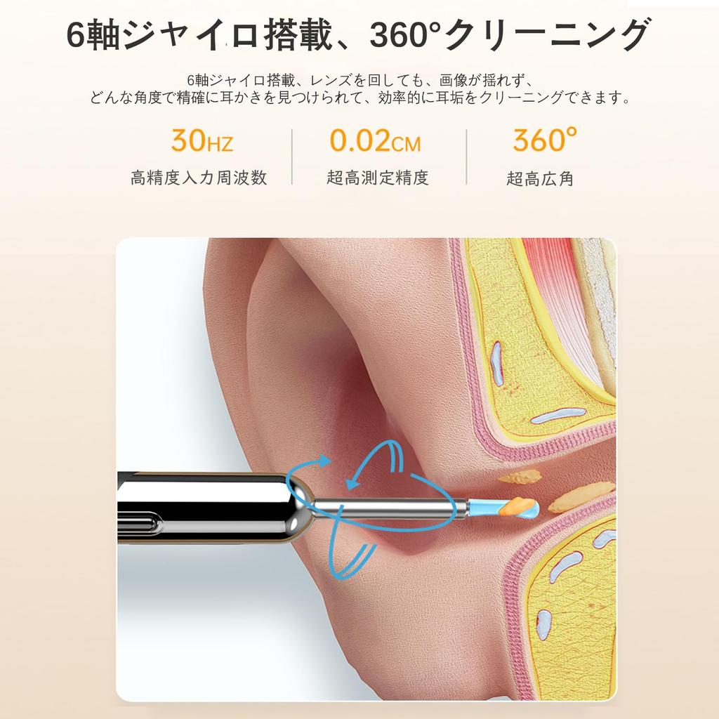 Ohrreinigungskamera, innovatives kabelloses Earscope, Tik Tok, leuchtende Ohrreinigung, beleuchtete Ohrreinigung, Ohrreinigungslinse, IP67, wasserdicht, 5 Millionen mm
