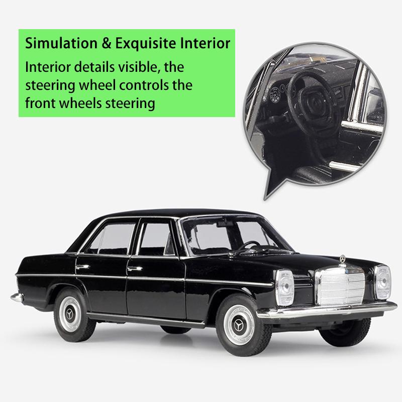 Welly 1:24 Scale Mercedes-Benz 220 Alloy Car Model Diecasts Metal Toy Vehicles Car Model High Simulation Collection Childrens Gifts