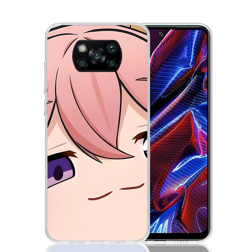 Genshin Impact Cartoon Face Phone Case For Xiaomi Poco F7 Ultra X7 X6 Pro X5 Redmi 15 15C 13 13C 12 12C 10 10A 10C 9 9A 9C 9T Sh