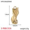 3PCS/LOT CARLIDANA Handmade Gold Plated Stainless Steel Charms, Sun Star Flower Butterfly Pendants for Bracelet Necklace Making