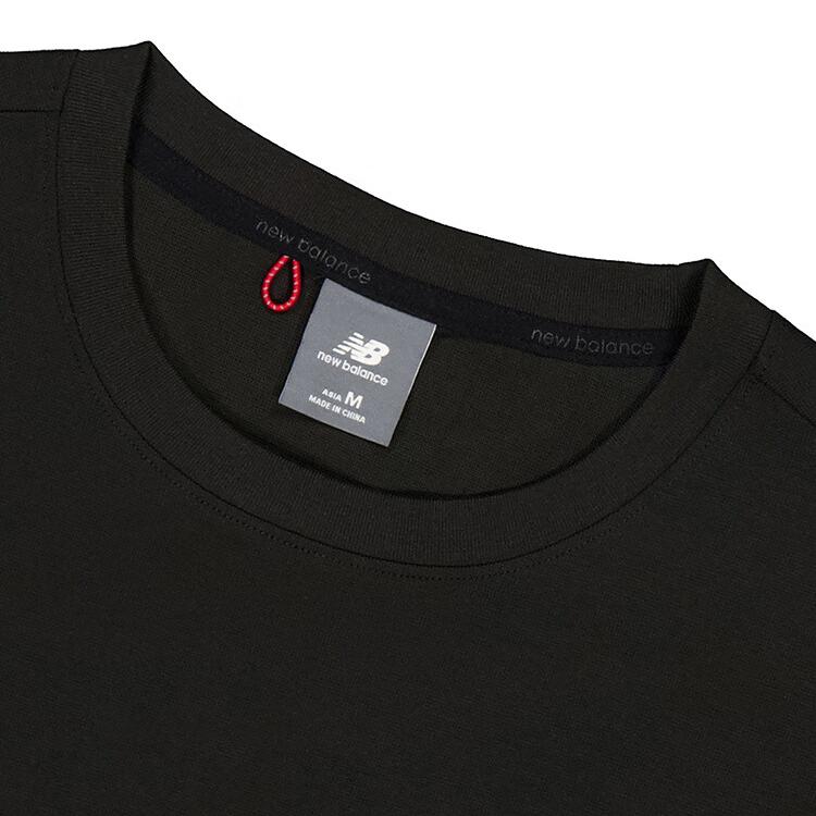 New Balance T Shirts Men's Black Crew Neck Thin NEF23211-BK