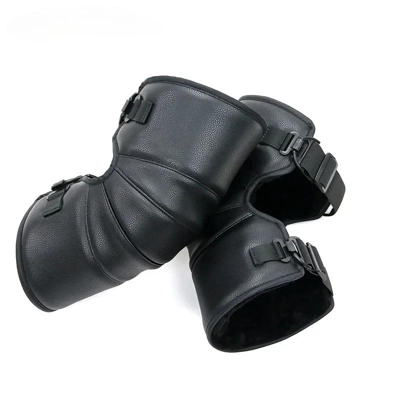 Motorcycle Warm Kneepad Motorbike Riding Knee Pads Windproof Winter Outdoor Knee Protective Guard PU Leather Waterproof israel