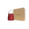 Coach Dempsey 15 Solid Drawstring Closure Pebble Leather Bucket Bag Women Bags Red CG532-IMF8Q