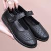 Soft-soled Shoes Baotou Sandals Women's Comfortable Non-slip Single Shoes Medium and Old Hollow Hole Shoes Elderly Leather Shoes Summer