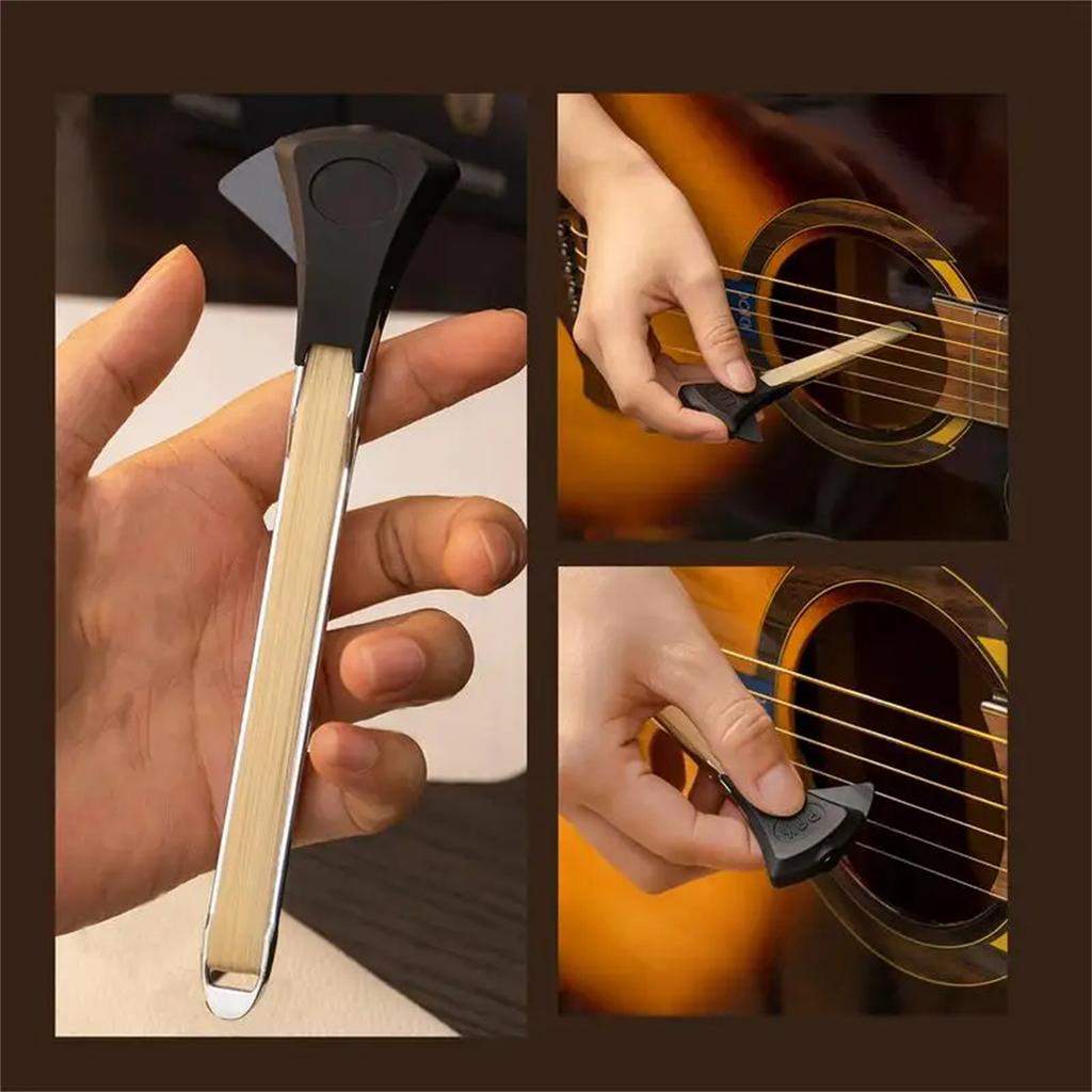 Double Side Playing Bow Thin Guitar Bowing Device Guitar Bow Performances Accessory for Professional Player Beginners