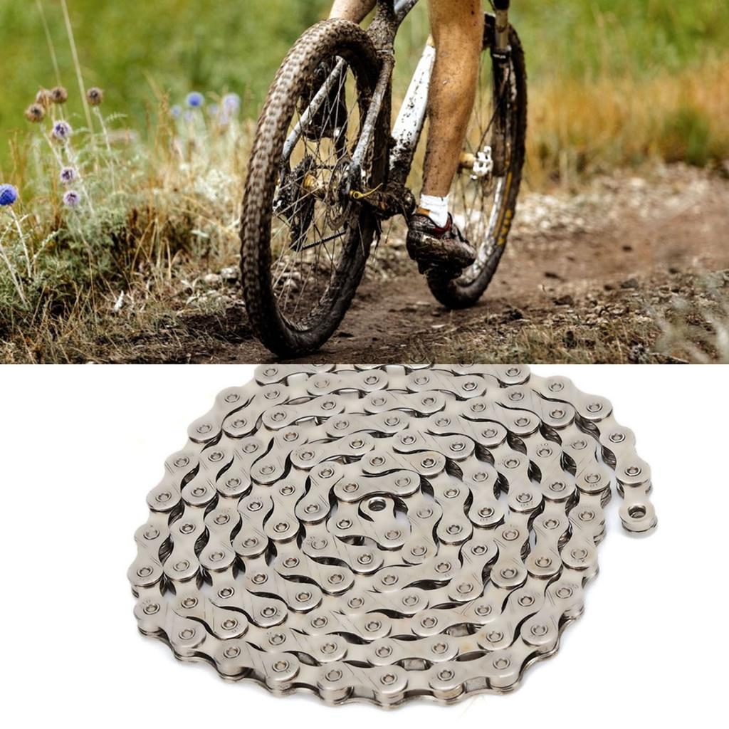 Mountain Bike Chain Stainless Steel Anti Rust Accessory for 1030 Speed Bicycles