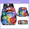 Inside Brain Out Characters Kids School Backpack Set For Elementary Students