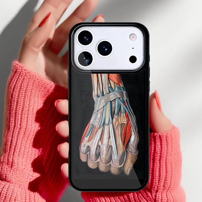 Human Brain Art Phone Case for iPhone 17 16 15 14 13 Pro Max Back Cover for 12 11 Pro Coque