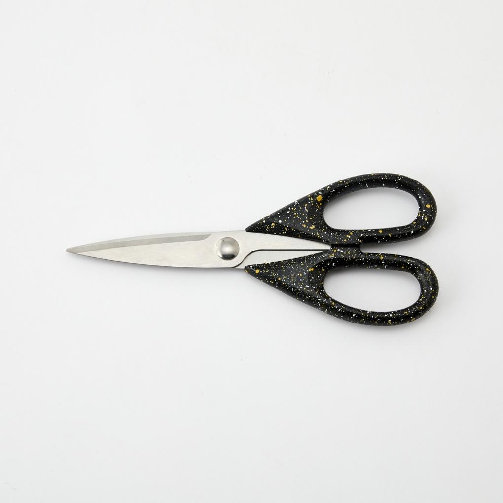 Splatter Design Scissors Black_CK1224002