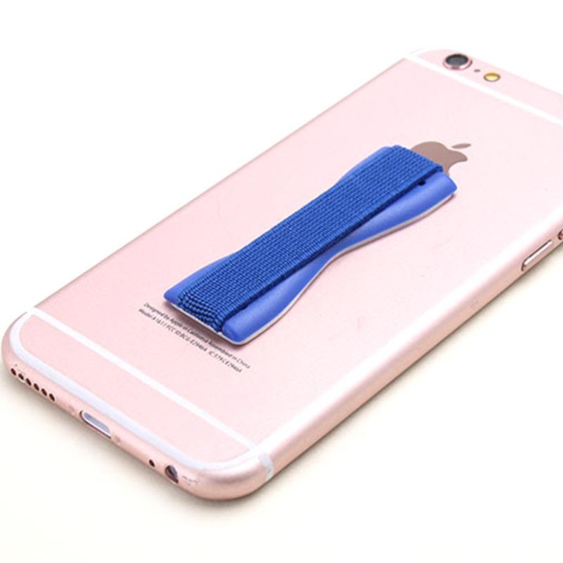 Universal Phone Back Sticker Finger Strap - Elastic Design + ABS Grip, Anti-Drop Phone Holder