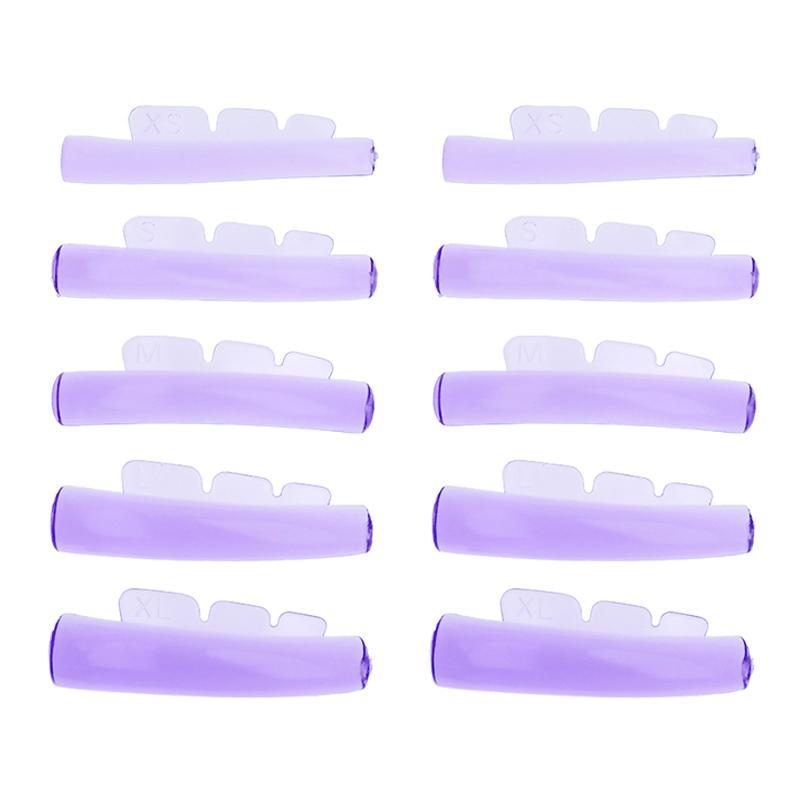

5 Pairs/box Self-adhesive Silicone Eyelash Perm Rod Lash Lifting Lamination Pad 3D Lashes Extension Curler Accessories Tools фиолетовый
