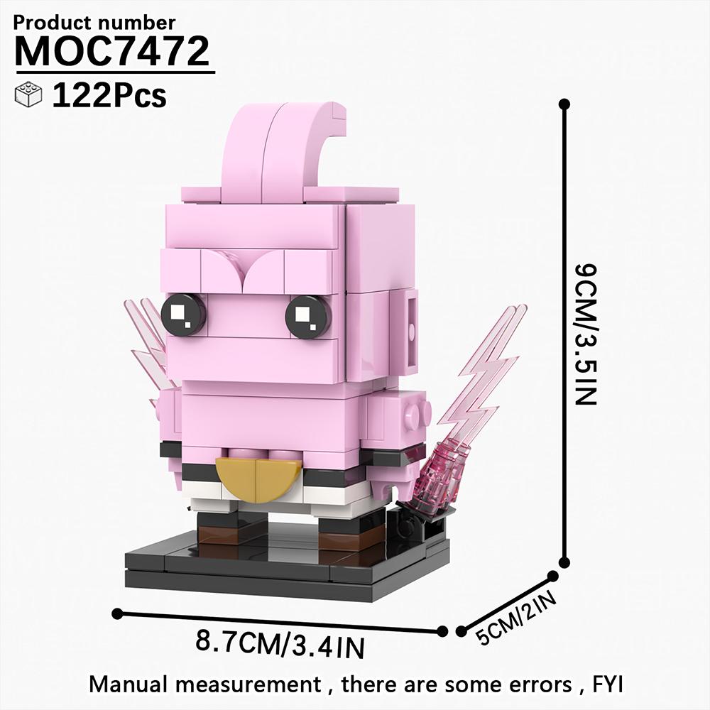MOOXI Anime Series MOC Bricks BrickHeaded Figure Loong DIY Adult Building Blocks Set Model Kids Education Toys For Children Gift