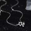 Five-pointed Star Necklace for Women with Niche Design New Hollow Pendant Collarbone Chain Simple Temperament and Versatile