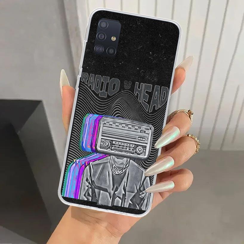 Bnad R-Radiohead Phone Case for Samsung Galaxy A52 A32 A22 A12 A02S A50S A30S A10S Note 20 Ultra 10 Plus S10 A31 A20 A71 A72 Gal