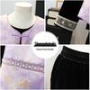 Gold Velvet Suit for Middle-aged Women - Spring/Autumn Noble Lady Three-Piece Set with Chinese Style Printed Vest.