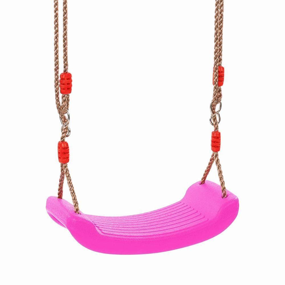 Plastic Children's Swing with Hanging Rope Multicolor Kids Swing Adjustable Height Accessories Baby Suspension Chair