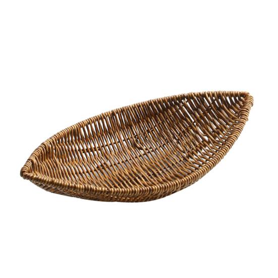 

Поднос для фруктов, быстрый дренаж, пластиковый ротанг, удобный поднос для банкетных угощений, поднос для закусок, товары для дома S темный кофе
