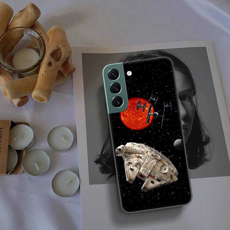 Millennium Falcon In Space Phone Case For Samsung Galaxy S22 S25 Ultra S21 S10 Plus S25Edge S20 S23 S24 FE S10E Cover Silicone S
