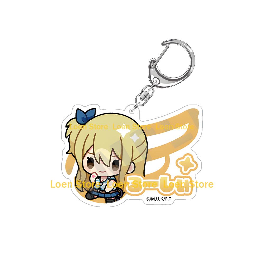 

FAIRY TAIL 100 Years Quest Lucy Heartfilia Happy Gray Fullbuster Erza Scarlet Carla Juvia Lockser Chibi Anime Acrylic keychain 6CM Acrylic keychain