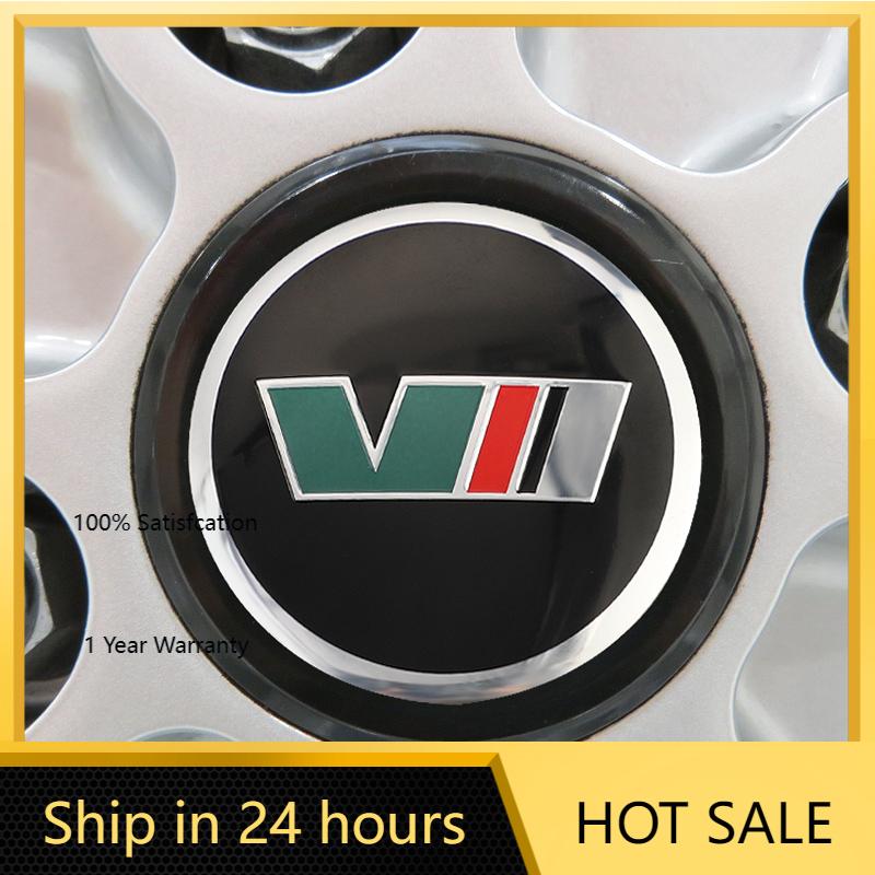 Car Sticker 2025 Hot 4Pcs Car Emblem Wheel Hub Caps Stickers Decoration For Skoda Octavia Kodiaq Enyaq iV Kamiq Scala Superb Fab