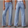 2026 Spring Summer Loose Slim-Fitting Patchwork Wide Leg Women's Jeans Solid Color Denim Pants Trousers Office Lady Jean