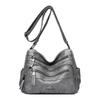 Genuine Brand Leather Shoulder Bag Casual Tote Bag Fashion Design Handbag Daily Commuter Messenger Bags Female Solid Color Purse