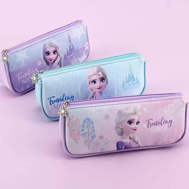 Frozen Princess Cartoon Pencil Case For Girls With Large Capacity And Backpack Storage