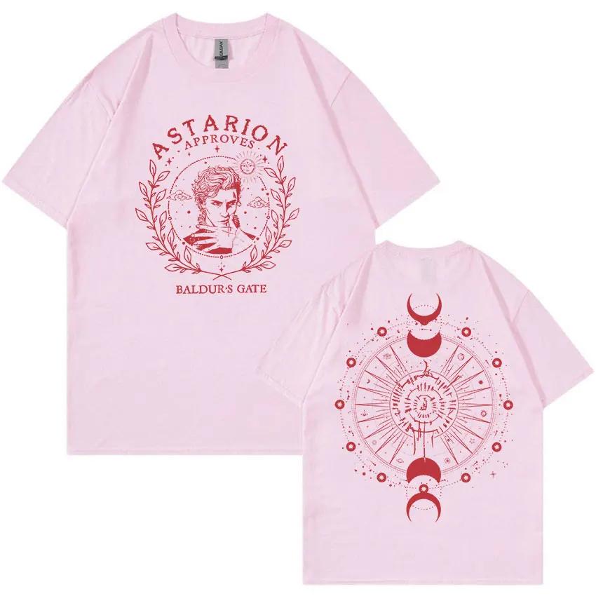 Retro Astarion Baldur's Gate 3 Graphic T Shirt Men's Women Fashion Oversized Cotton T-shirt Harajuku Clothing Tops Men T Shirts